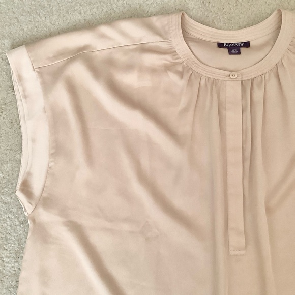 ROAMAN'S Satin Charmeuse Blouse NEW Dolman Sleeve Top Dressy Evening Office 30W - Picture 8 of 14